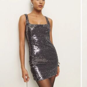 Reformation Nyssa Dress Grey - Size 0